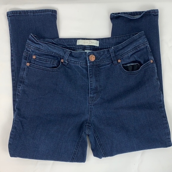 C EST. 1946 Denim - C EST. 1946 Denim Contemporary Skinny Jeans - Size 4, Dark Blue